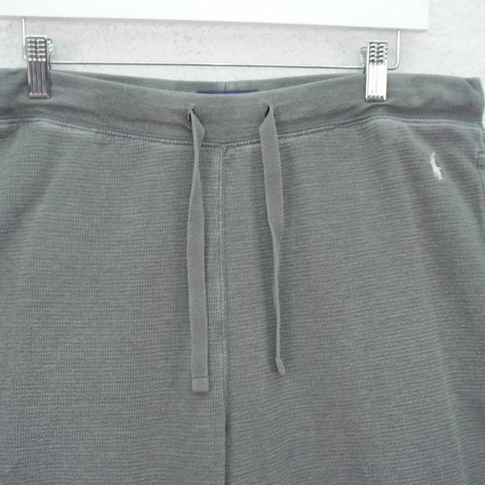 Polo Ralph Lauren Sleepwear Pajama Pants Gray Waffle Knit -Large‎ 32 / 29- High